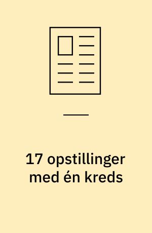 17 opstillinger med én kreds