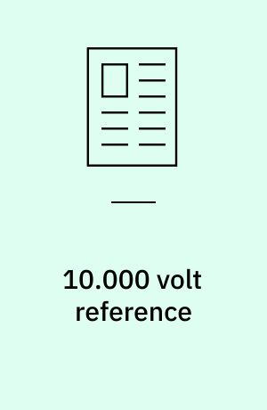 10.000 volt reference