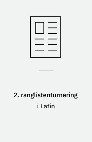 2. ranglistenturnering i Latin