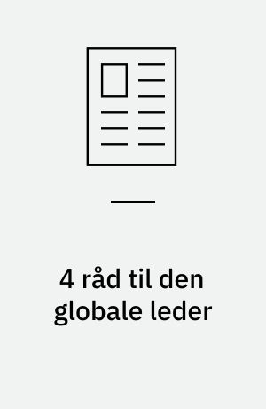 4 råd til den globale leder
