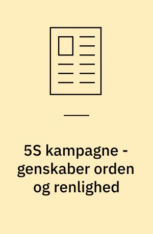 5S kampagne - genskaber orden og renlighed