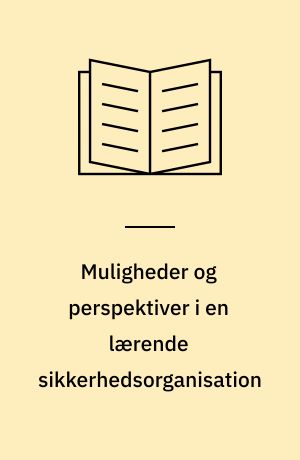 Muligheder og perspektiver i en lærende sikkerhedsorganisation