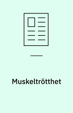 Muskeltrötthet