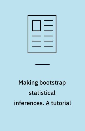 Making bootstrap statistical inferences. A tutorial
