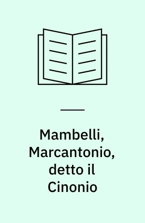 Mambelli, Marcantonio, detto il Cinonio : Osservazioni della lingua italiana