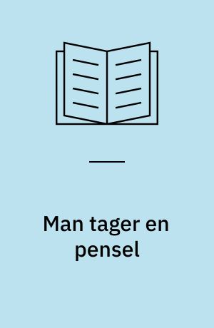 Man tager en pensel