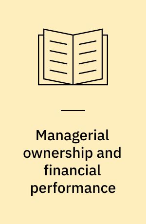 Managerial ownership and financial performance