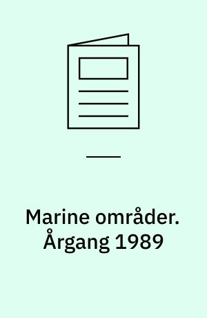 Marine områder : status over miljøtilstanden : NOVA 2003. Årgang 1989