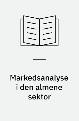 Markedsanalyse i den almene sektor