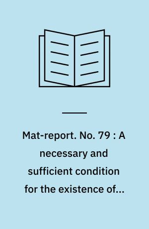 Mat-report. No. 79 : A necessary and sufficient condition for the existence of a unique nontrivial periodic solution to a class of equations of liénards type