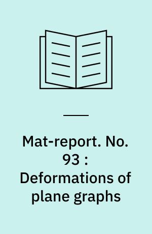 Mat-report. No. 93 : Deformations of plane graphs