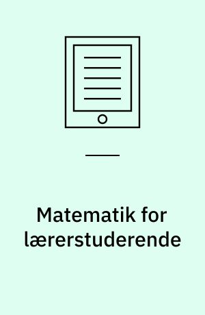 Matematik for lærerstuderende : alfa : forstudier