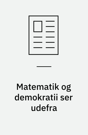 Matematik og demokratii ser udefra