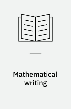Mathematical writing