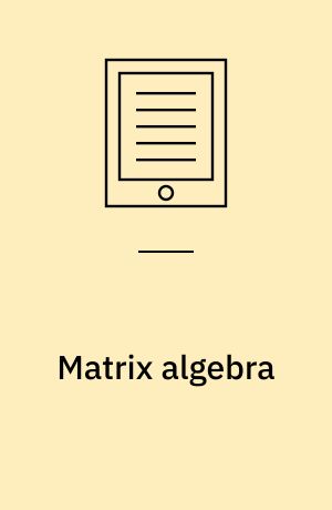 Matrix algebra