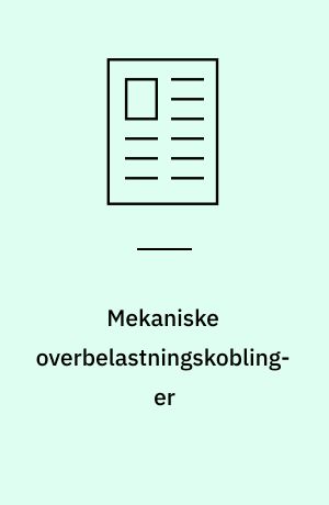 Mekaniske overbelastningskoblinger