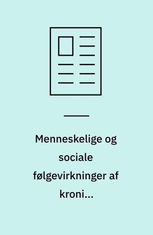 Menneskelige og sociale følgevirkninger af kronisk opløsningsmiddelforgiftning