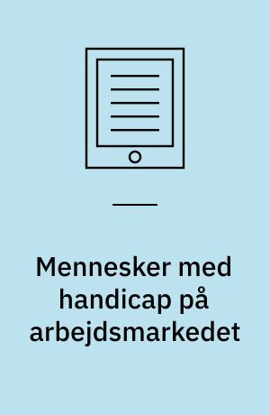 Mennesker med handicap på arbejdsmarkedet