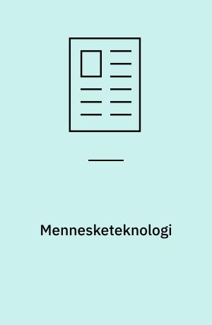 Mennesketeknologi