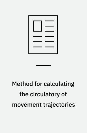 Method for calculating the circulatory of movement trajectories