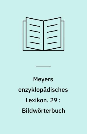 Meyers enzyklopädisches Lexikon. 29 : Bildwörterbuch