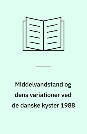 Middelvandstand og dens variationer ved de danske kyster 1988