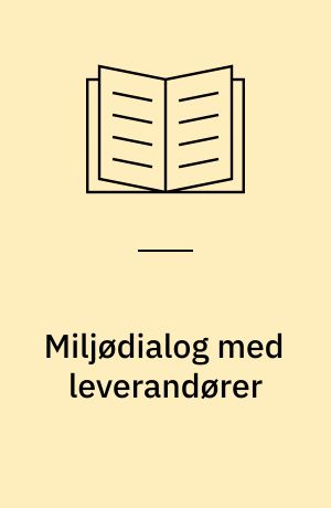 Miljødialog med leverandører