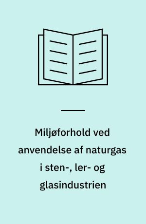 Miljøforhold ved anvendelse af naturgas i sten-, ler- og glasindustrien