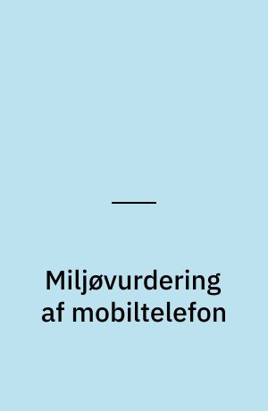 Miljøvurdering af mobiltelefon
