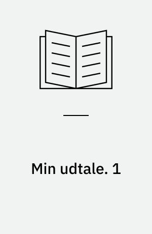 Min udtale. 1 : Enkeltlyd, tryk, stød m.m. / Helge Søgaard. - 98 s.