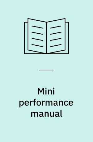 Mini performance manual