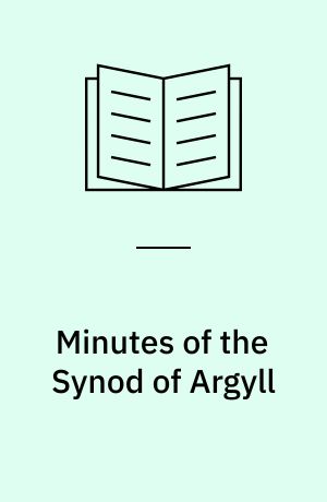 Minutes of the Synod of Argyll