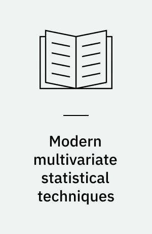 Modern multivariate statistical techniques : regression, classification, and manifold learning