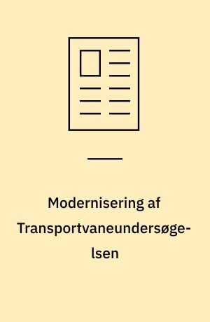 Modernisering af Transportvaneundersøgelsen