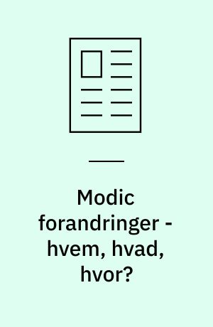Modic forandringer - hvem, hvad, hvor?
