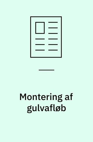 Montering af gulvafløb