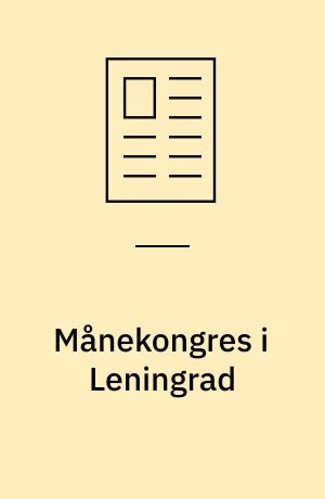 Månekongres i Leningrad