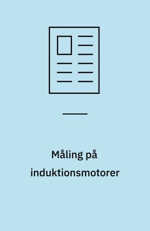 Måling på induktionsmotorer