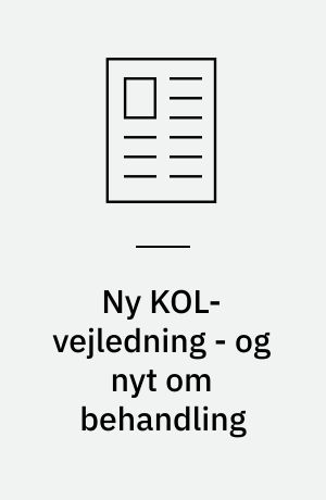 Ny KOL-vejledning - og nyt om behandling