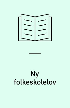 Ny folkeskolelov