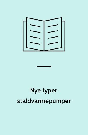 Nye typer staldvarmepumper