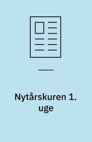 Nytårskuren 1. uge