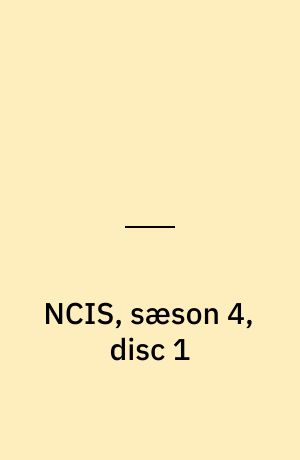 NCIS, sæson 4, disc 1