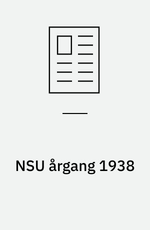 NSU årgang 1938