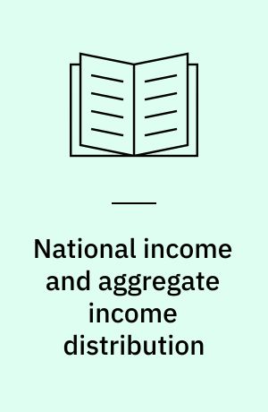 National income and aggregate income distribution