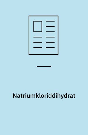 Natriumkloriddihydrat : en mulig årsag til glatføreuheld