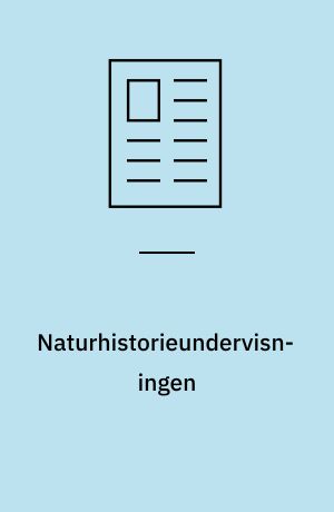 Naturhistorieundervisningen