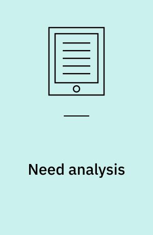 Need analysis : tools for the human services and education