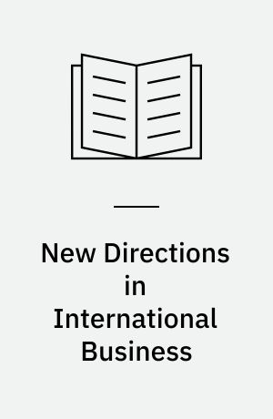 New Directions in International Business : Research Priorities for the 1990's