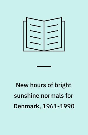 New hours of bright sunshine normals for Denmark, 1961-1990